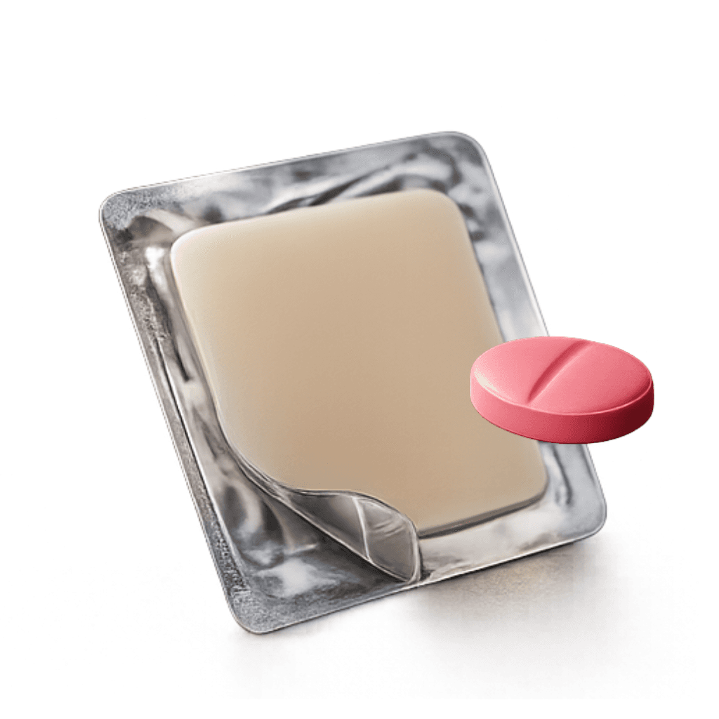 Estradiol pill or patch