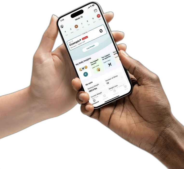 Gala patient portal on a phone